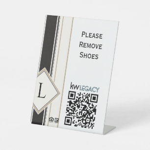 Panneau prière d'enlever les chaussures