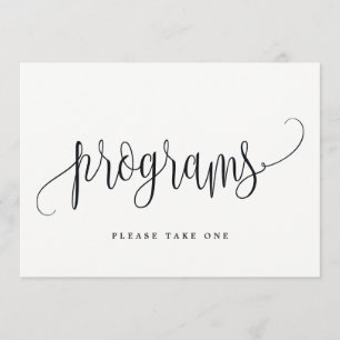 Panneau Programmes - Jolie calligraphie