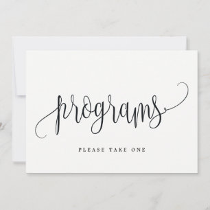 Panneau Programmes - Jolie calligraphie