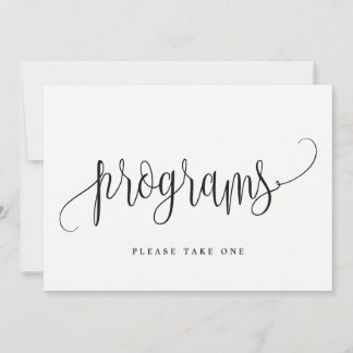 Panneau Programmes - Jolie calligraphie
