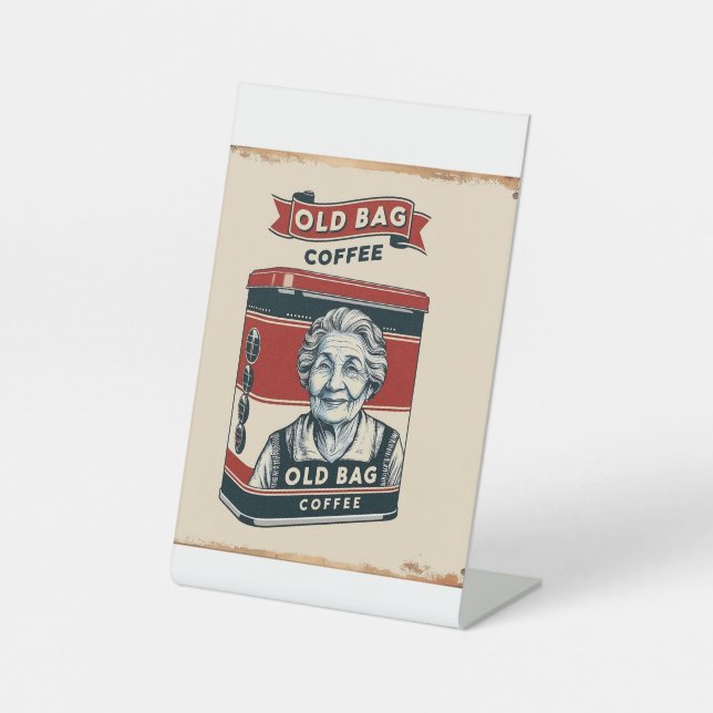 Panneau Publicité Tin Pour Vieux Café Sac (Recto)