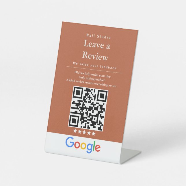 Panneau QR Code de l'événement Moderne Laissez un  (Recto)