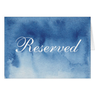 Panneau réservé bleu aquarelle. Mariage moderne