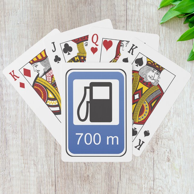 Panneau routier de station-service Cartes à jouer (Créateur téléchargé)