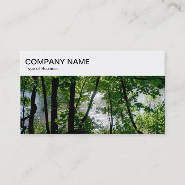 Panneau supérieur - Arbres par un Carte de visite  (Devant)