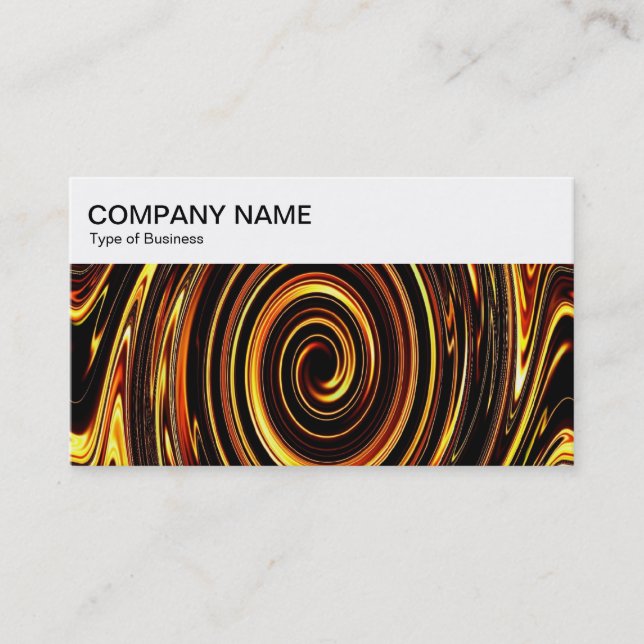 Panneau supérieur - Carte de visite Fire Swirl 02 (Devant)