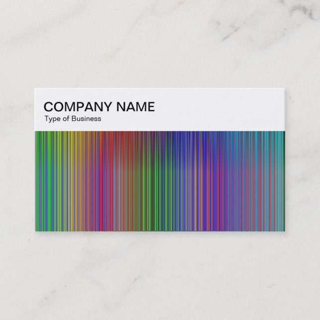 Panneau supérieur - Carte de visite Spectrum Lines (Devant)