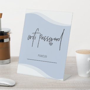 Panneau supérieur de la table de mot de passe Wifi