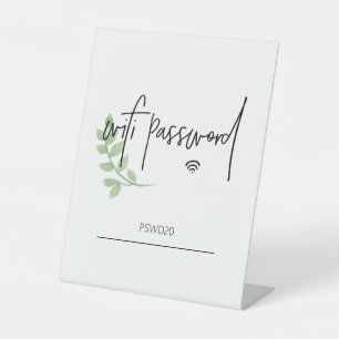 Panneau supérieur de la table de mot de passe Wifi