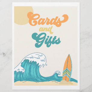Panneau Surf des cartes et des cadeaux   SYMBOLE  