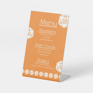 Panneau Tabletop Chic en Orange