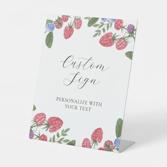 Panneau texte personnalisé Berry Sweet Summer Berr (Recto)