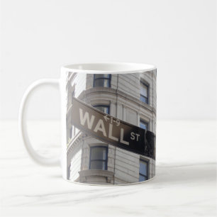 Panneau Wall Street New York City Mug