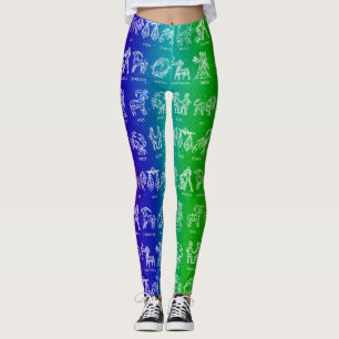 Panneau Zodiac Leggings (Arc-en-ciel lumineux)