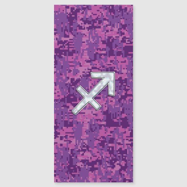 Panneau Zodiac Pearl Sagittarius Fuchsia Camo numé (Devant)