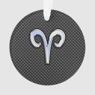 Panneau Zodiac Silver Aries Black Carbon Fibre Pri