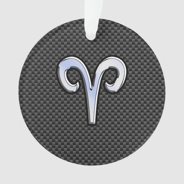 Panneau Zodiac Silver Aries Black Carbon Fibre Pri (devant)