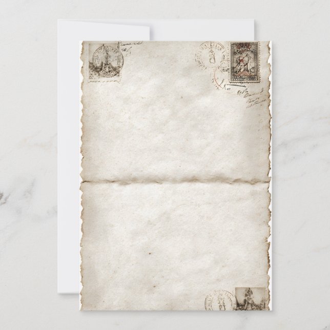 Panneaux de cartes postales Vintages pliés (Devant)