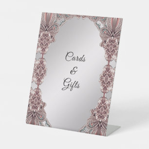 Panneaux de table rose