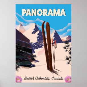 Panorama Canada affiche de voyage