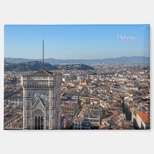 Panorama de Florence, Italie Aimant Photo Flexible (Recto)