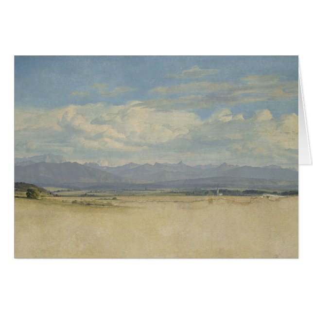 Panorama montagneux ensoleillé, 1829 (Devant horizontal)