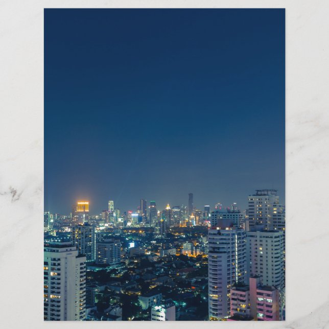 Panorama nocturne de Bangkok (Devant)