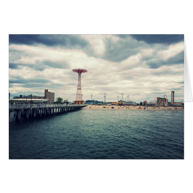 Panorama sur la plage de Coney Island (Devant horizontal)