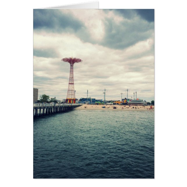 Panorama sur la plage de Coney Island (Devant)