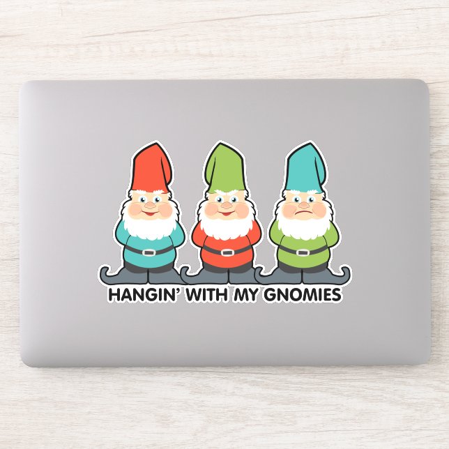 Panser Avec Mes Gnomies Homies Amis Sticker (Ordinateur)