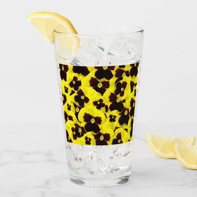 Panseuse Jaune Et Brown, Verre À Boire (Devant glace)
