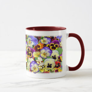 Pansies ~ Mug à anneaux # 2