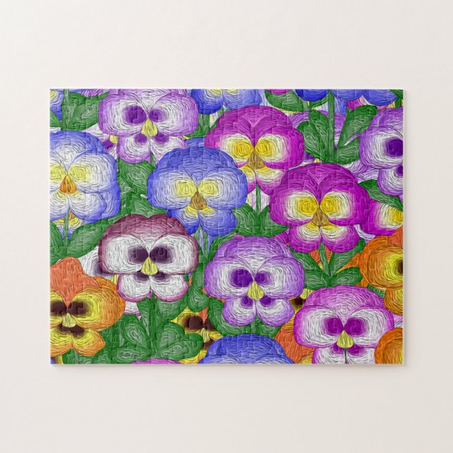 Pansies Puzzle (Horizontal)
