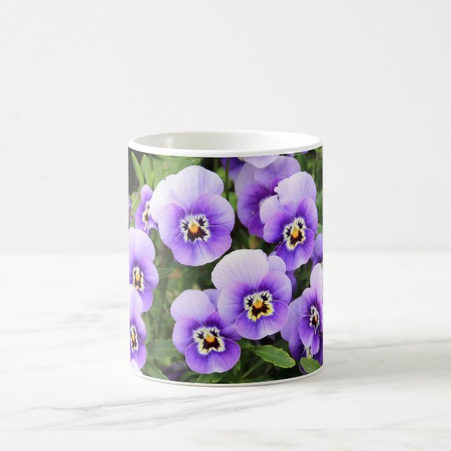 Pansies souriantes Mug (Centre)