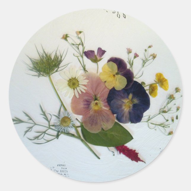Pansy Bouquet Sticker (Devant)