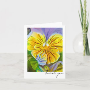 Pansy Dream Folded Carte de remerciements