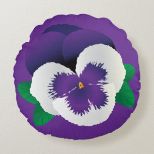 Pansy Round Coussin