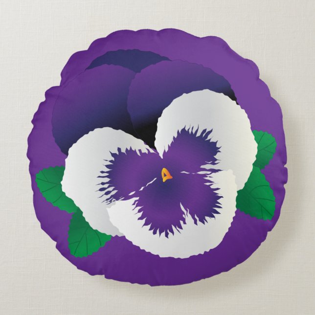 Pansy Round Coussin (Devant)