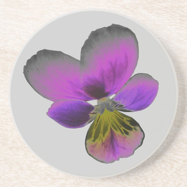 Pansy Wild Dark Purple Dessous de verre (Devant)