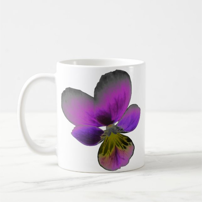 Pansy Wild Dark Purple Mug (Gauche)