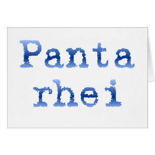 Panta rhei "Tout coule"