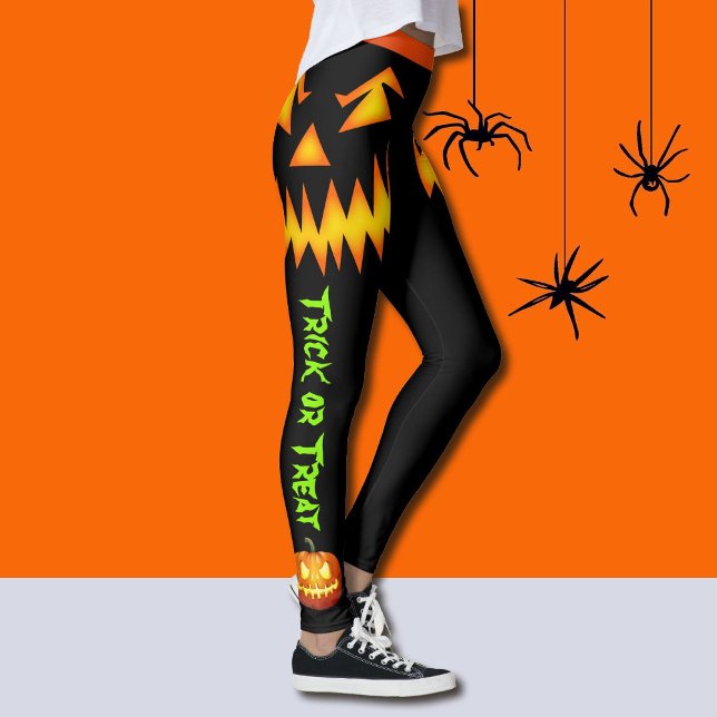 Pantalon de yoga féminin Halloween Leggings Citrou (Créateur téléchargé)
