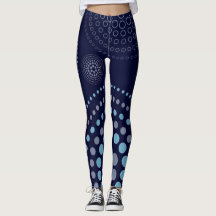 Pantalon Leggings imprimés couleur bleu foncé