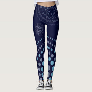 Pantalon Leggings imprimés couleur bleu foncé