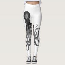 Pantalon Octopussy, leggings avec poulpe