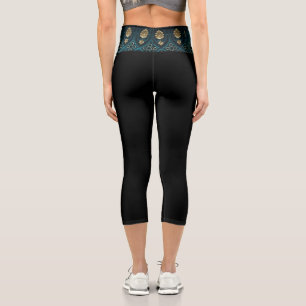 Pantalons Black Sport Turquoise Or Asiatique Cap