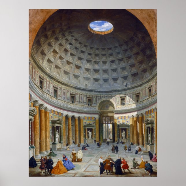 Pantheon, Rome - Giovanni Panini Fine Art Poster (Devant)