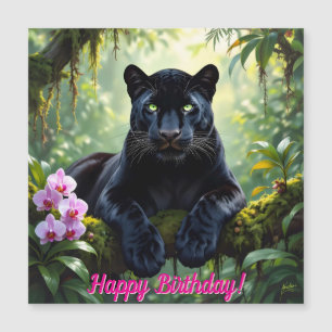 Panthère noire dans la jungle