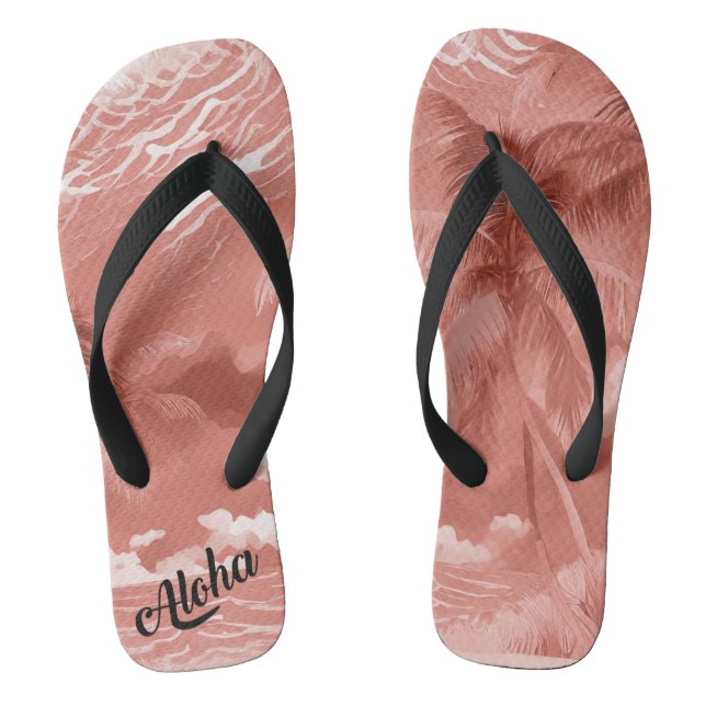 Pantoufles d'impression Aloha - tongs (Semelle)