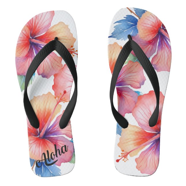 Pantoufles d'impression Aloha - tongs (Semelle)